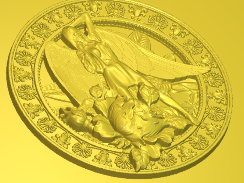 Model STL "Ангел роз" для ЧПУ