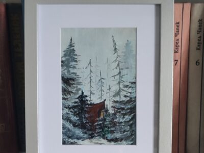 Домик в лесу (акрил)